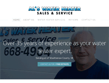 Tablet Screenshot of als-water-heaters.com